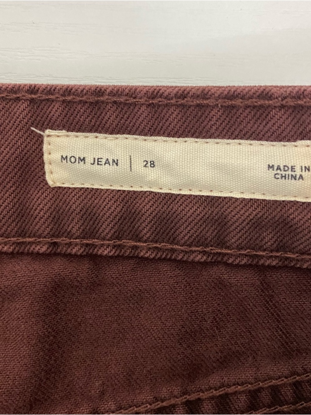 PacSun Womens Crop Mom Jeans Size 28" High Rise Straight Leg Denim Y2K Raisin - Picture 4 of 14